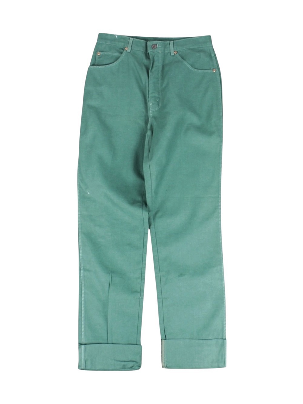 Vintage Blaze Pencil Green Carpenter Work Pants Jeans Women's‎ Size 33 NWT